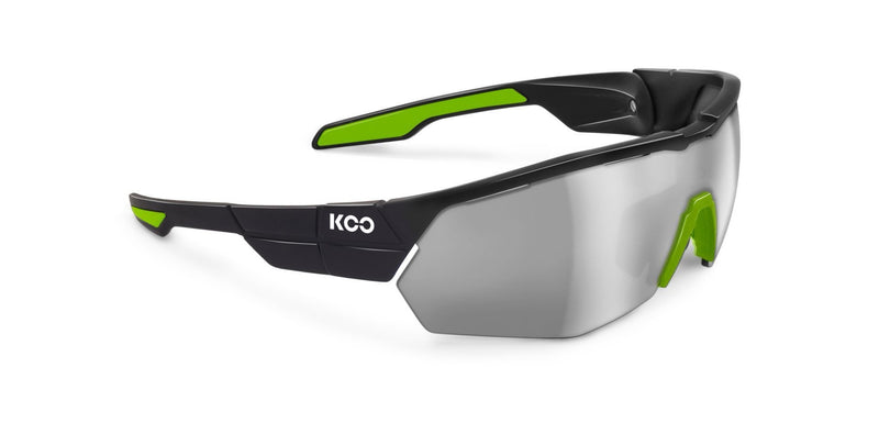 Kask P1322756 Koo Open Cube Cycling Sunglasses, Black/Lime, Small