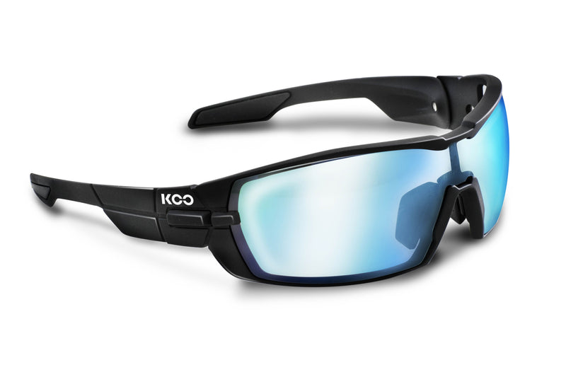 zKoo, Open, Super Blue Lenses, Matt Black, Small