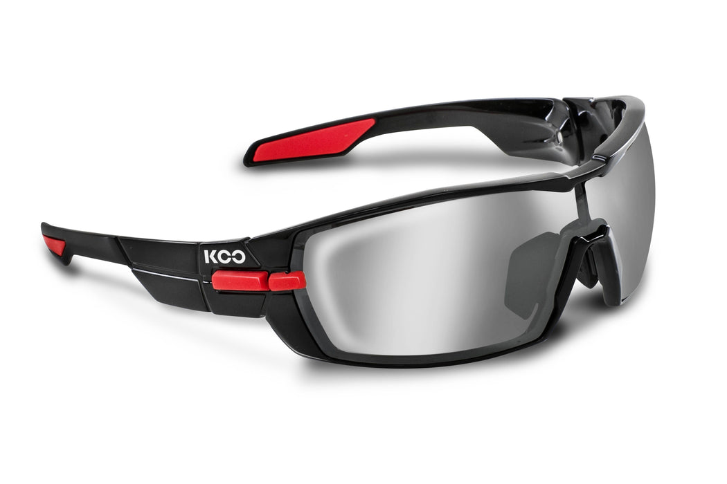zKoo, Open, Smoke Mirror Lenses, Black/Red, Small