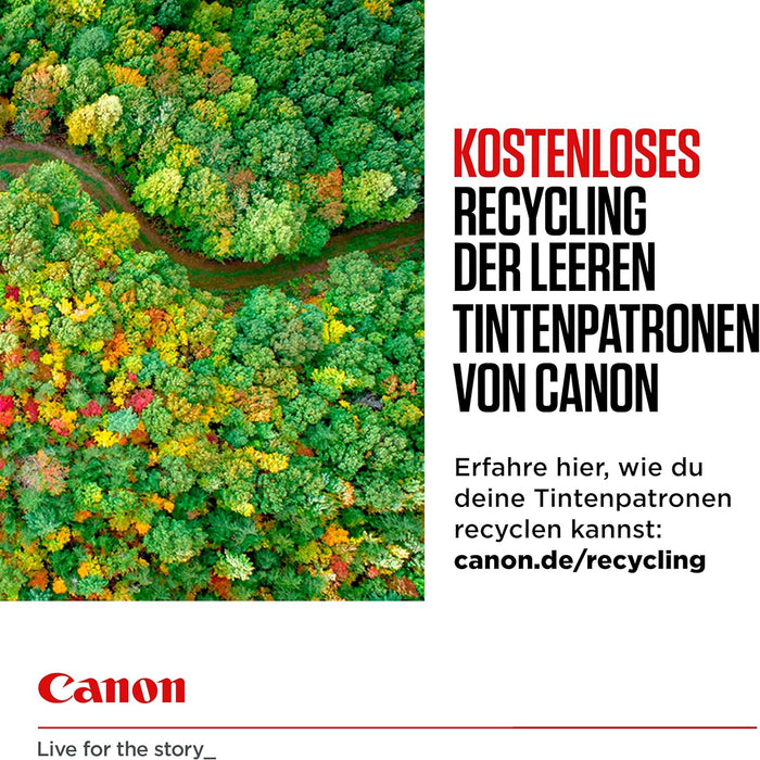 Canon PG-560 / CL-561 Genuine Ink Cartridges, Pack of 2 (1 x Black, 1 x Colour); Includes 50 sheets of 4x6 Photo Paper - Cardboard Multipack