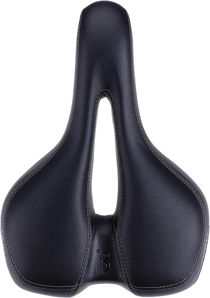 BBB Cycling SoftShape Active Bicycle Saddle I Bike Seat Unisex I Sportive Design Bike Saddle With Cut-Out I BSD-122