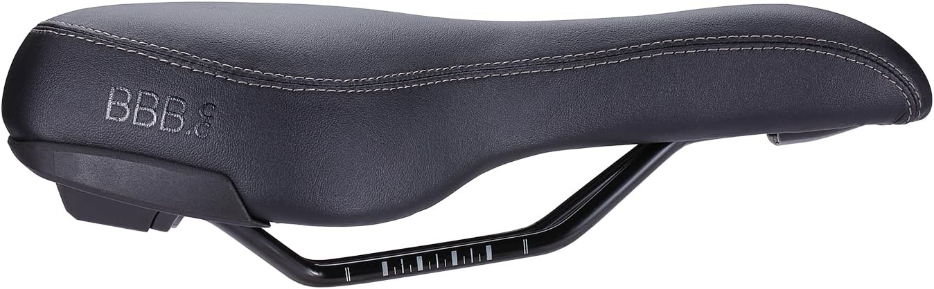 BBB Cycling SoftShape Active Bicycle Saddle I Bike Seat Unisex I Sportive Design Bike Saddle With Cut-Out I BSD-122