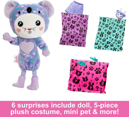 Barbie Cutie Reveal Chelsea Doll & Accessories, Animal Plush Costume & 6 Surprises Including Color Change, Bunny as Koala