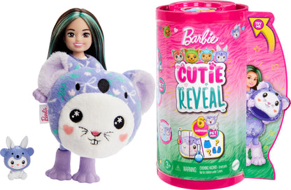 Barbie Cutie Reveal Chelsea Doll & Accessories, Animal Plush Costume & 6 Surprises Including Color Change, Bunny as Koala