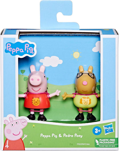 Peppa Pig Speelgoed Peppa Pig and Pedro Pony, kleuterspeelgoed, 7,6 cm, 2 stuks