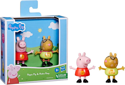Peppa Pig Speelgoed Peppa Pig and Pedro Pony, kleuterspeelgoed, 7,6 cm, 2 stuks