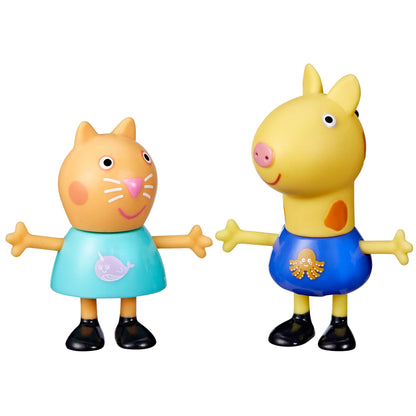 Peppa Pig Best Friends Candy Cat & Gerald Giraffe Figure Set Preschool Toy for 3 Year Old Girls and Boys from 3 Years - Assorted