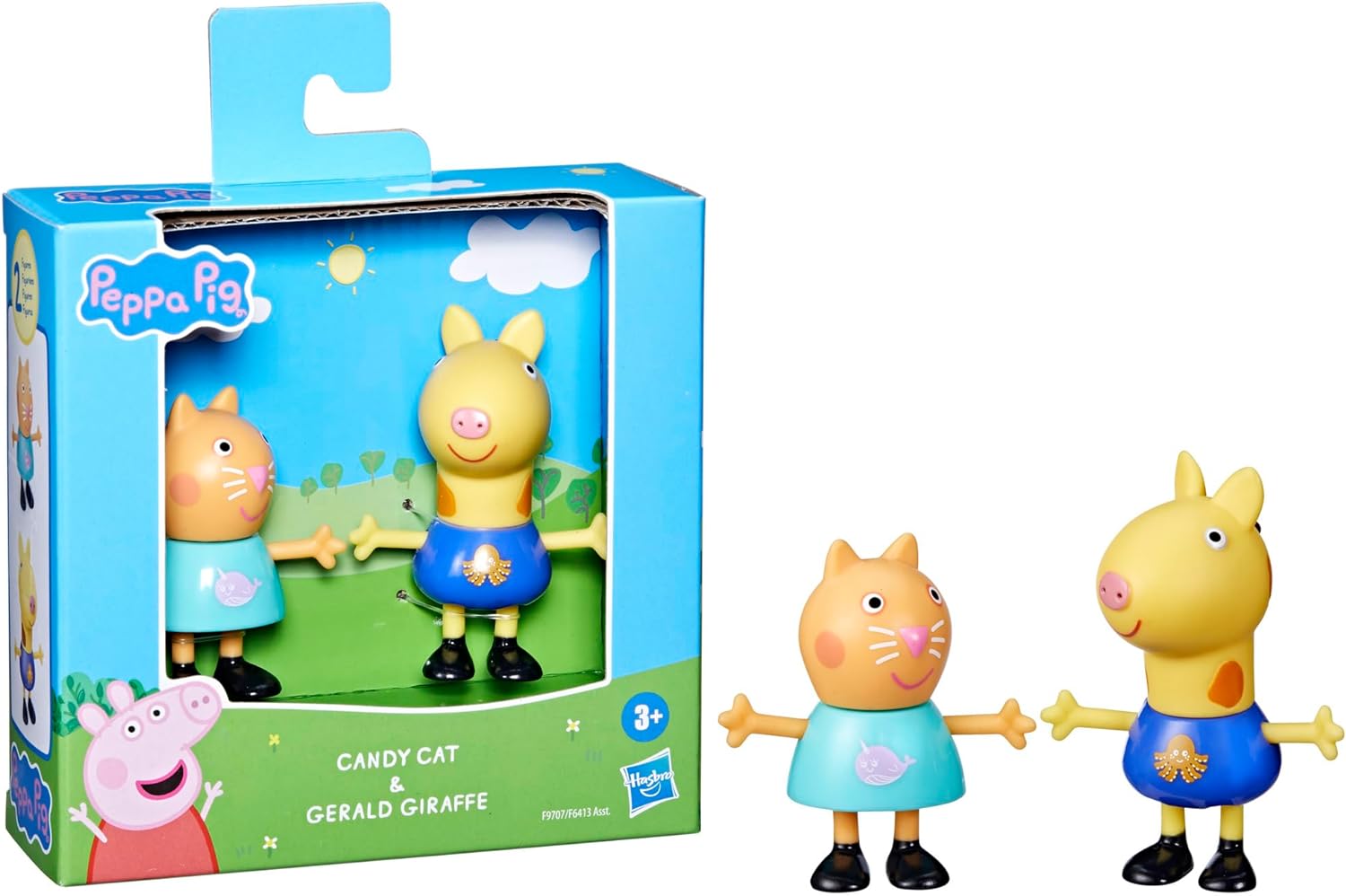 Peppa Pig Best Friends Candy Cat & Gerald Giraffe Figure Set Preschool Toy for 3 Year Old Girls and Boys from 3 Years - Assorted