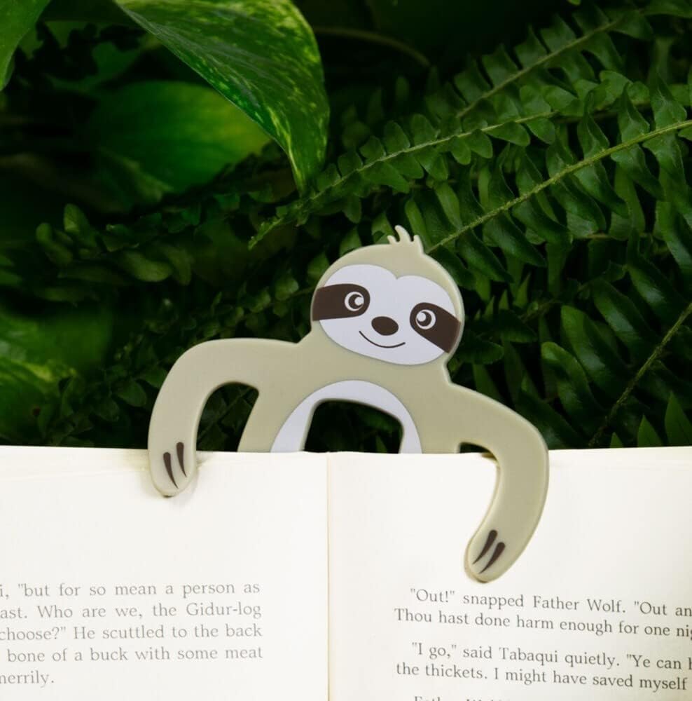 Jungle Bookholder (Faultier) | Bücherhalter | Seitenhalter | Lesehilfe | Deutsche Version: Witzige Lesehilfe | Hält dein Buch offen | Federleicht
