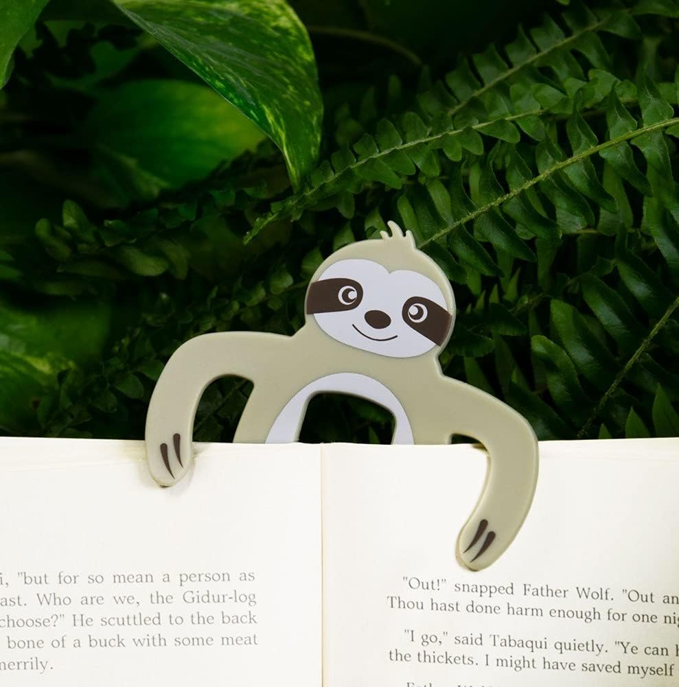 Jungle Bookholder (Faultier) | Bücherhalter | Seitenhalter | Lesehilfe | Deutsche Version: Witzige Lesehilfe | Hält dein Buch offen | Federleicht