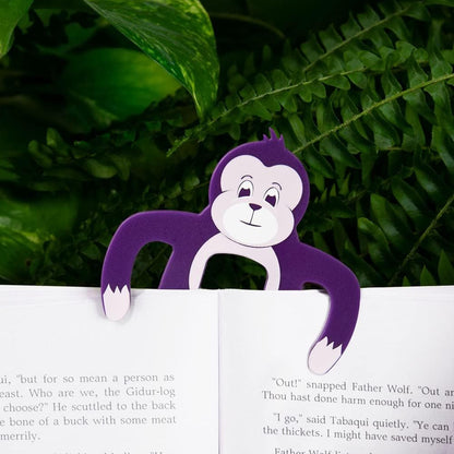 Jungle Bookholder (Affe) | Bücherhalter | Seitenhalter | Lesehilfe | Deutsche Version: Witzige Lesehilfe | Hält dein Buch offen | Federleicht