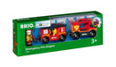 BRIO World Fire & Rescue Emergency Fire Engine for Kids Age 3 Years Up - Wooden Railway Train Set Add On Accessories