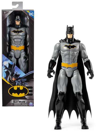 DC Batman - Figura Batman Rebirth 30 CM Comics - Muñeco Batman 30 cm Articulado - 6071134 - Juguetes Niños 3 Años +