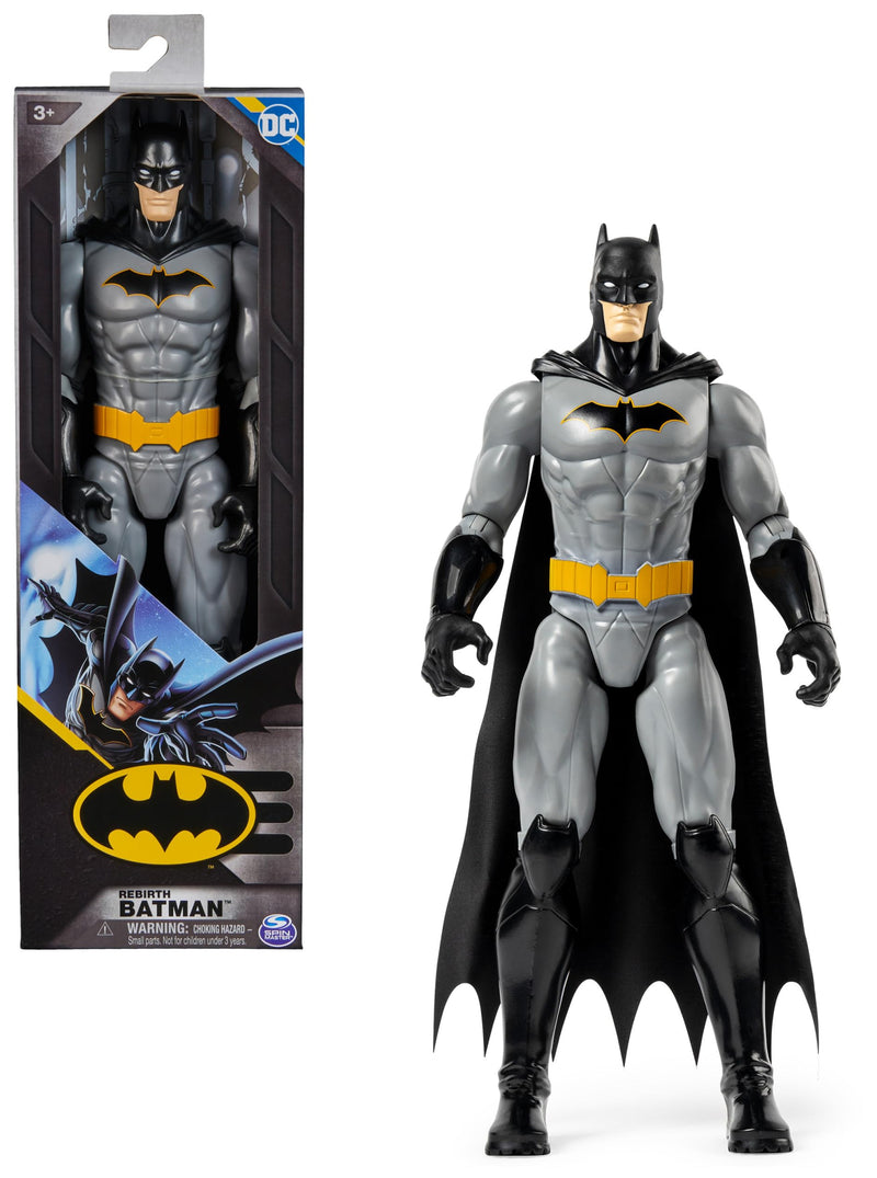 DC Batman - Figura Batman Rebirth 30 CM Comics - Muñeco Batman 30 cm Articulado - 6071134 - Juguetes Niños 3 Años +