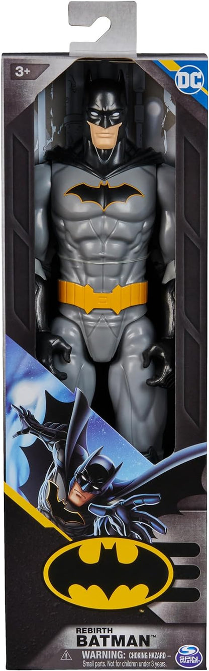 DC Batman - Figura Batman Rebirth 30 CM Comics - Muñeco Batman 30 cm Articulado - 6071134 - Juguetes Niños 3 Años +