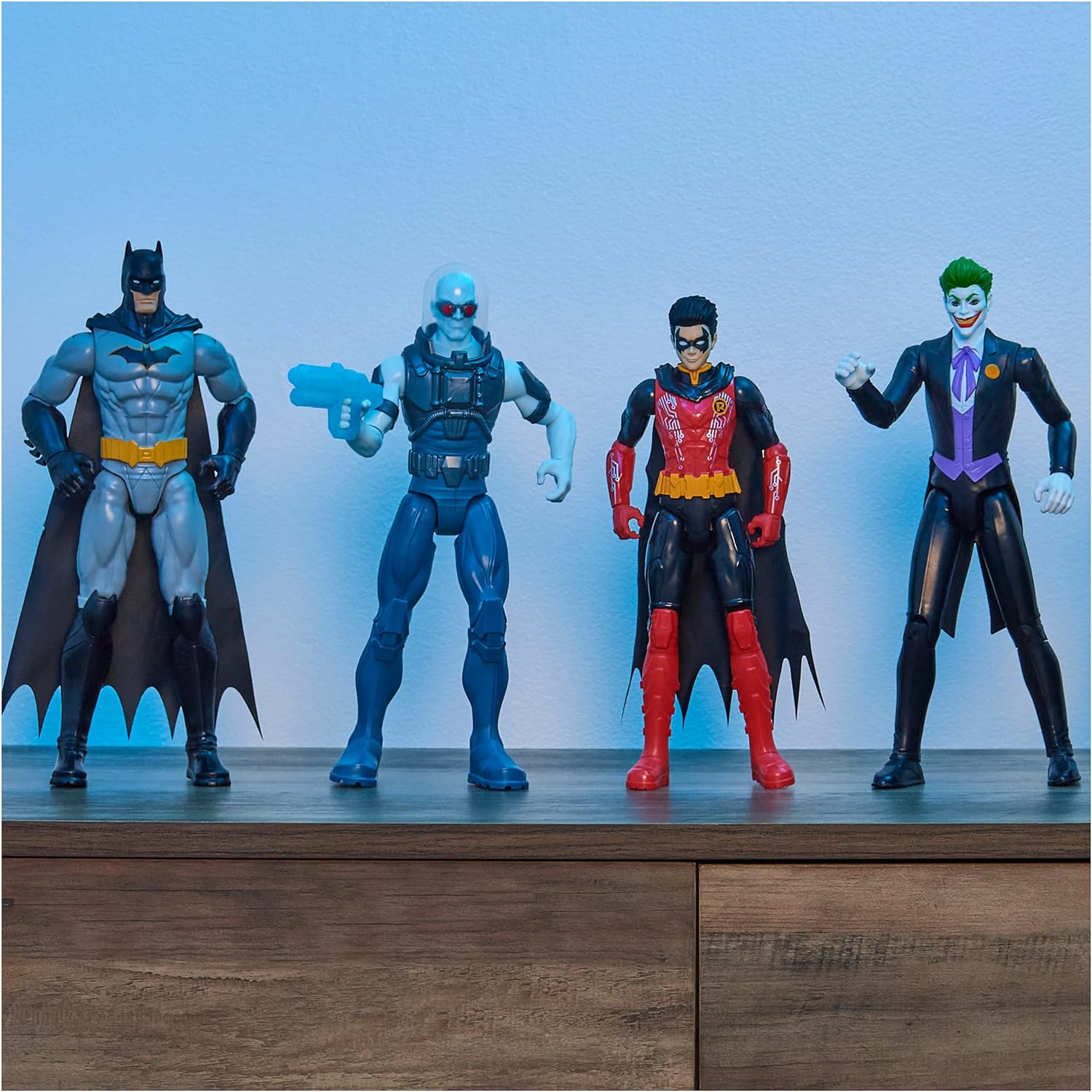 DC Batman - Figura Batman Rebirth 30 CM Comics - Muñeco Batman 30 cm Articulado - 6071134 - Juguetes Niños 3 Años +