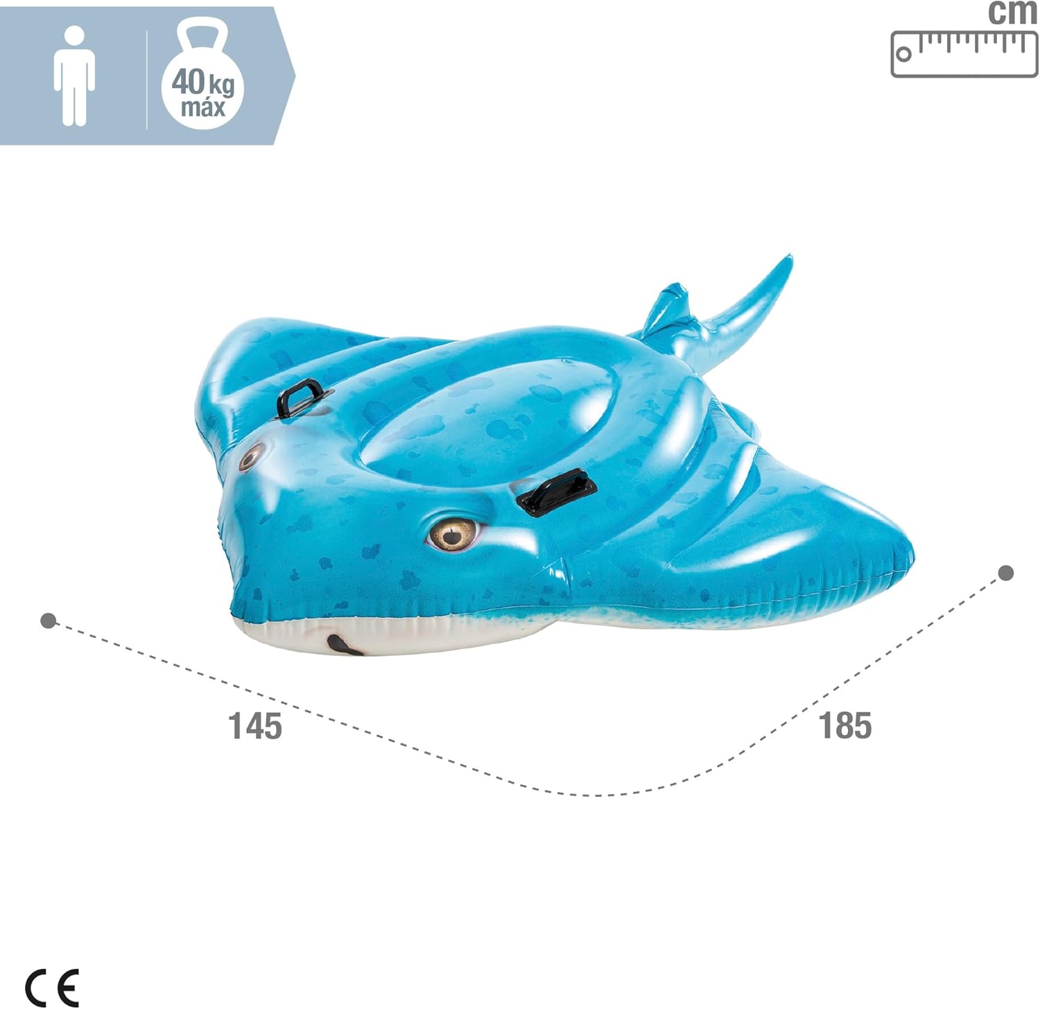 Intex Stingray Ride-On, Deflated Size: 1.85m x 1.45m (57576NP)