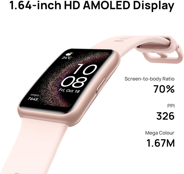 HUAWEI WATCH FIT SE Smart Watch - Fitness Watch with 1.64-Inch HD AMOLED Screen & Long Lasting Battery Life - Activity Tracker Compatible with Android & iOS - Health Monitor & Sports Tracker