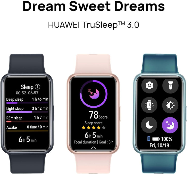 HUAWEI WATCH FIT SE Smart Watch - Fitness Watch with 1.64-Inch HD AMOLED Screen & Long Lasting Battery Life - Activity Tracker Compatible with Android & iOS - Health Monitor & Sports Tracker