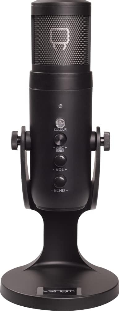 Venom USB Cardioid Streaming Microphone with LED Light Mesh Grill (PS5 / PS4 / PC