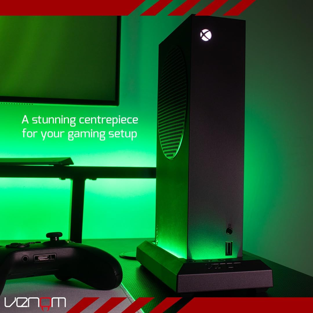 Venom Multi-Colour LED Light-up Console Stand - Black (Xbox Series S) Xbox Series S (Black