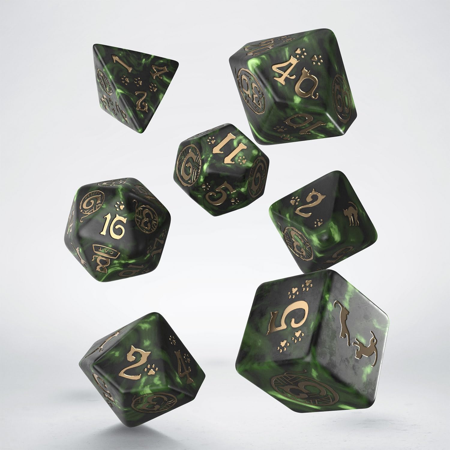 Q-Workshop QWOCAT06 Cats Dice Set: Pixel (7