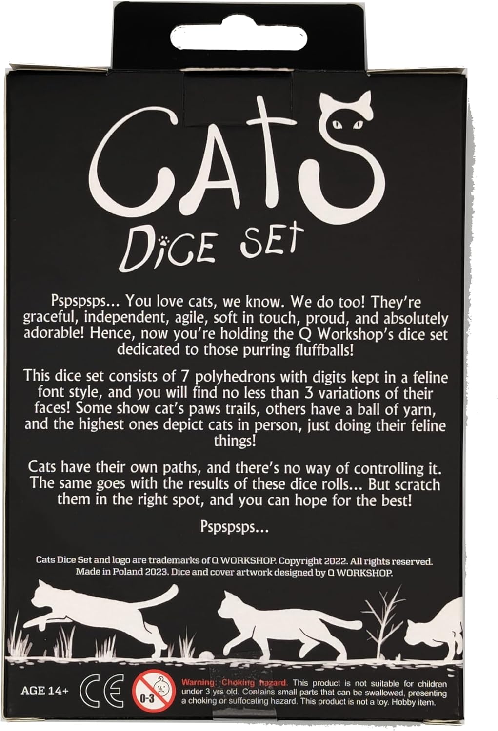 Q-Workshop QWOCAT06 Cats Dice Set: Pixel (7