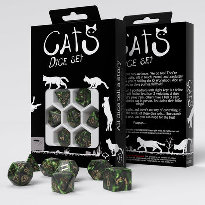 Q-Workshop QWOCAT06 Cats Dice Set: Pixel (7