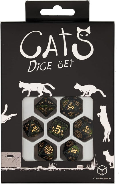 Q-Workshop QWOCAT06 Cats Dice Set: Pixel (7