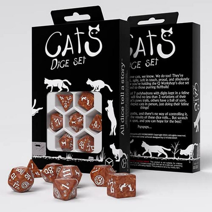Q-Workshop QWOCAT07 Cats Dice Set: Daisy (7