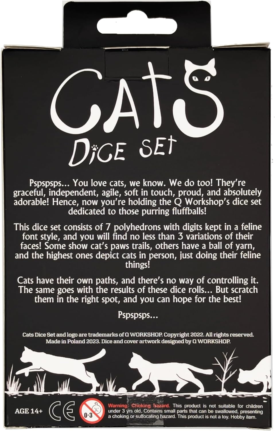 Q-Workshop QWOCAT07 Cats Dice Set: Daisy (7