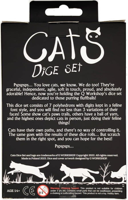 Q-Workshop QWOCAT07 Cats Dice Set: Daisy (7