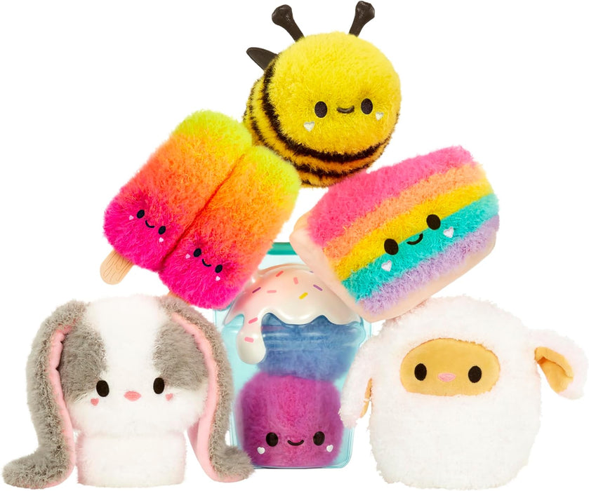 Fluffie Stuffiez Kleine Plüschfiguren zum Sammeln - Ice Pops - Überraschung beim Auspacken - Knuddelige, Flauschige DIY Plüschfiguren aus der Treats Family - Taktiler Spiel - ab 4 Jahren