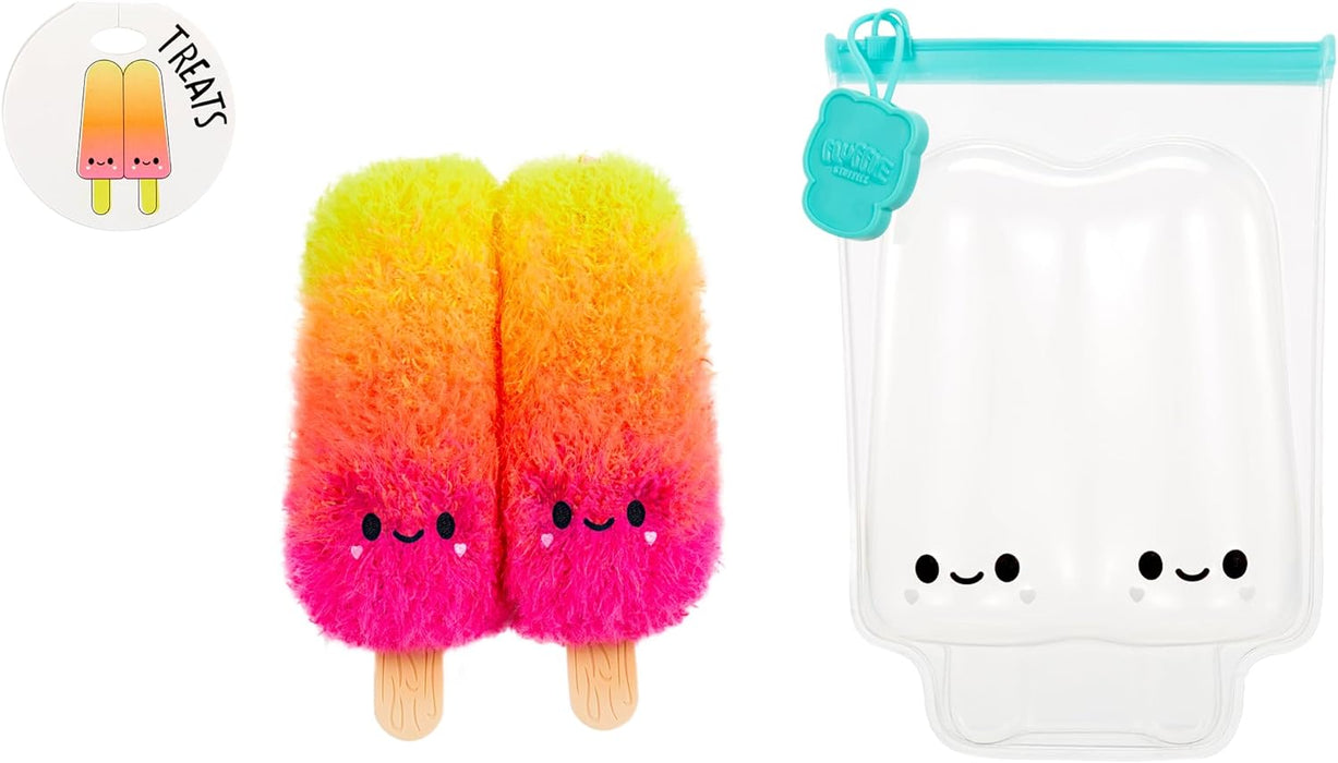 Fluffie Stuffiez Kleine Plüschfiguren zum Sammeln - Ice Pops - Überraschung beim Auspacken - Knuddelige, Flauschige DIY Plüschfiguren aus der Treats Family - Taktiler Spiel - ab 4 Jahren