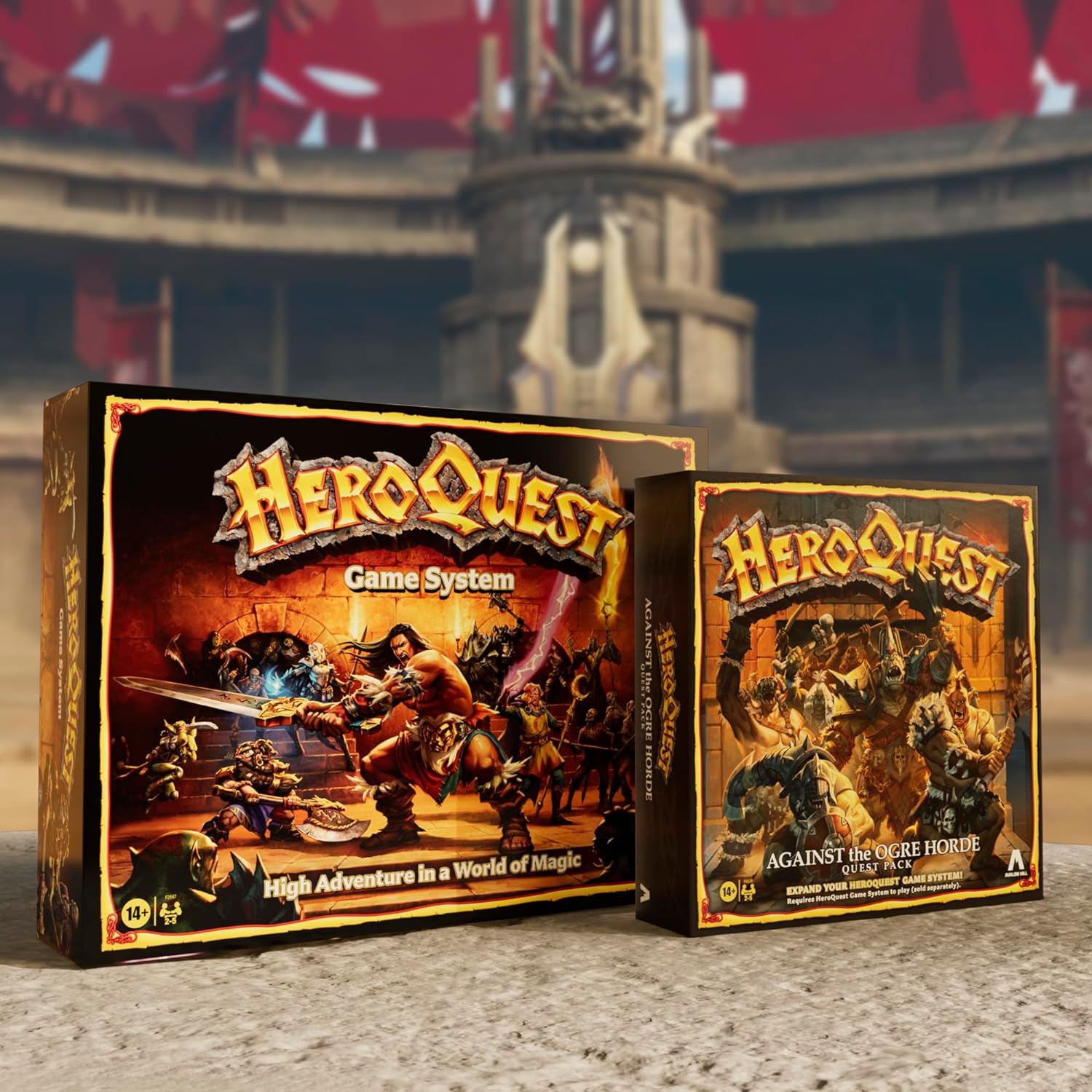 Avalon Hill Heroquest Against the Ogre Horde Quest Pack, Roleplaying Game, Requires HeroQuest Game System to Play - English Version