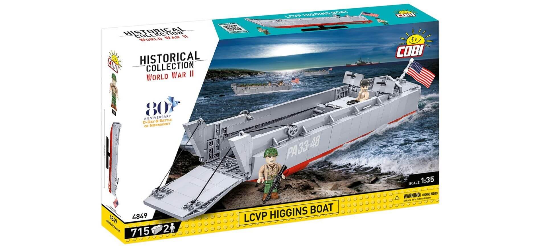 Cobi - World War II - Landing Craft Higgins Boat  715 pcs (Not For Sale In Hungary) /Toys