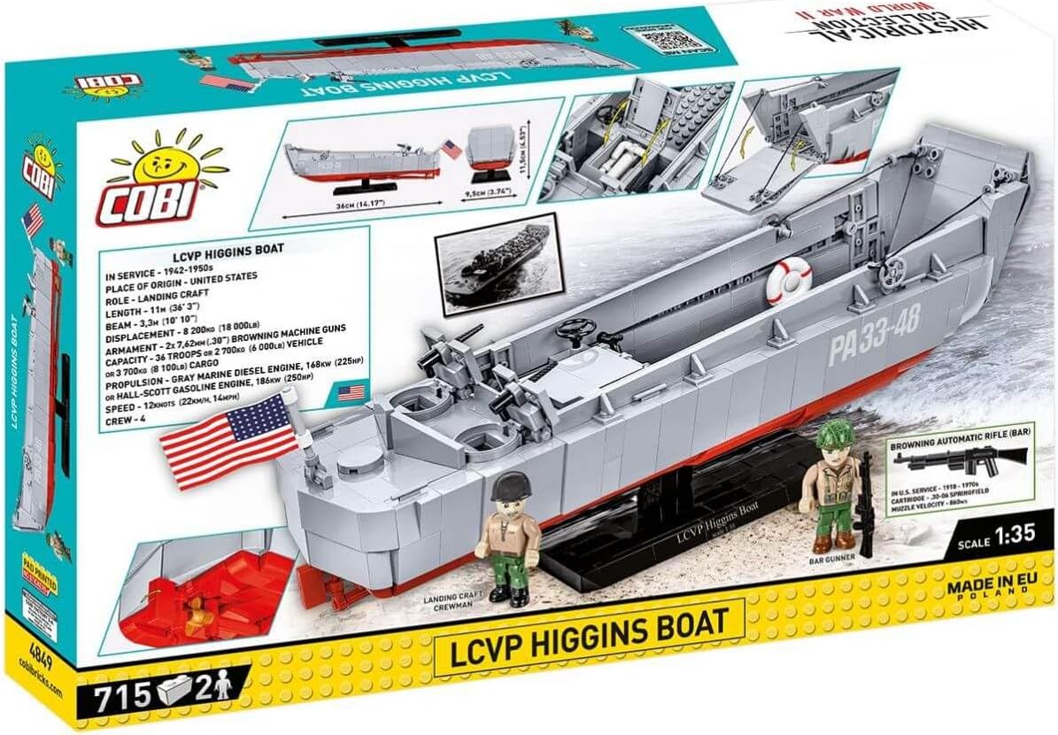 Cobi - World War II - Landing Craft Higgins Boat  715 pcs (Not For Sale In Hungary) /Toys