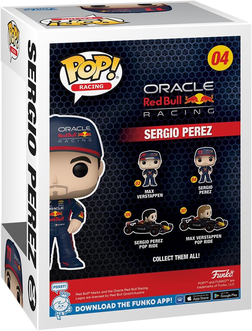 Funko POP! Vinyl: Formula 1- Sergio Perez - Red Bull F1 - Collectable Vinyl Figure - Gift Idea - Official Merchandise - Toys for Kids & Adults - Sports Fans - Model Figure for Collectors and Display