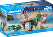 Playmobil 71473 Pirates: Pirate with Alligator Starter Pack, fantasy pirate world, fun imaginative role-play, playsets suitable for children ages 4+
