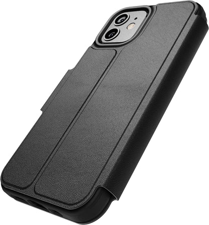 Tech 21 EvoLite Wallet Case for iPhone 12-3 card slot wallet, Black