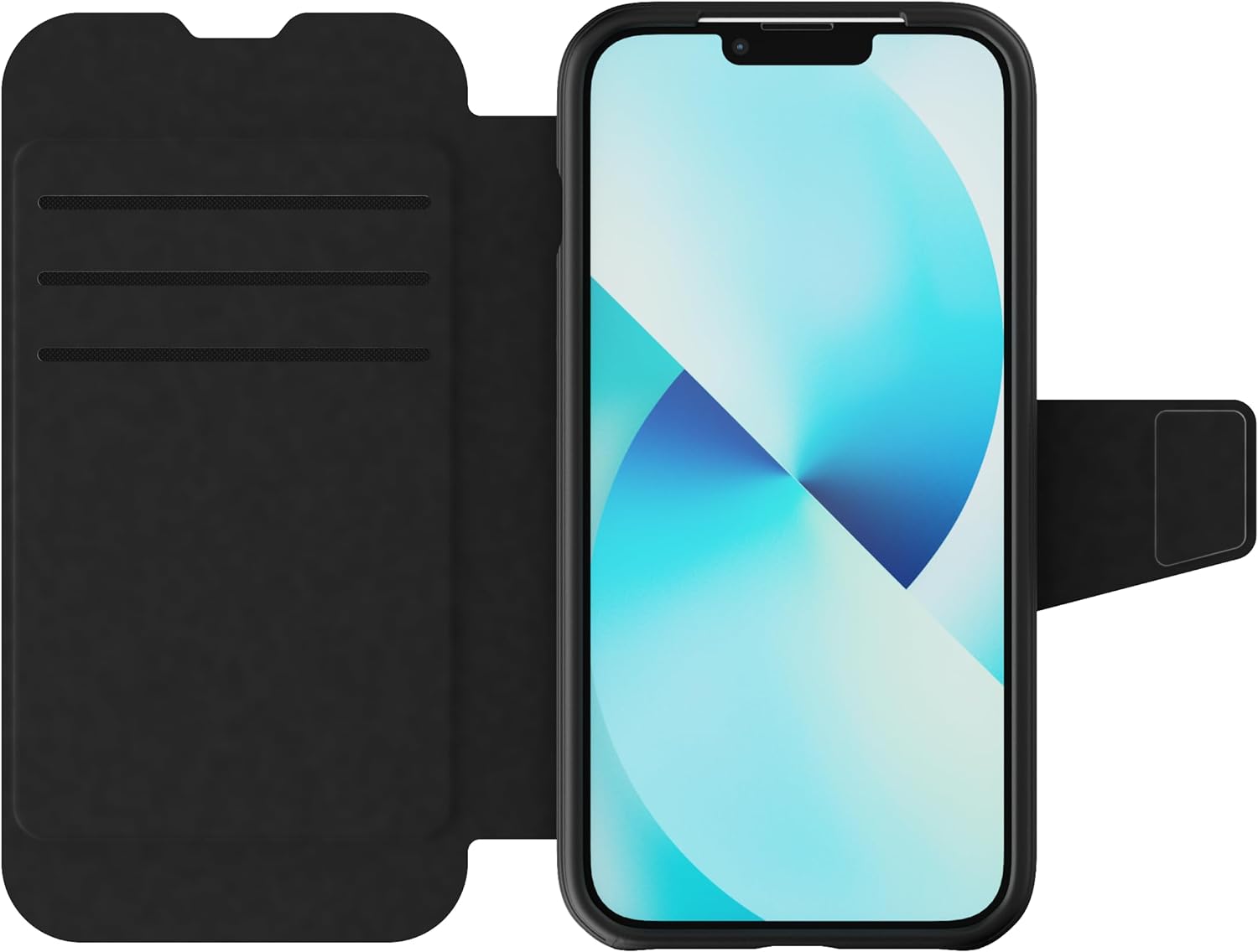 Tech 21 EvoLite Wallet Case for iPhone 13-3 card slot walle, Black