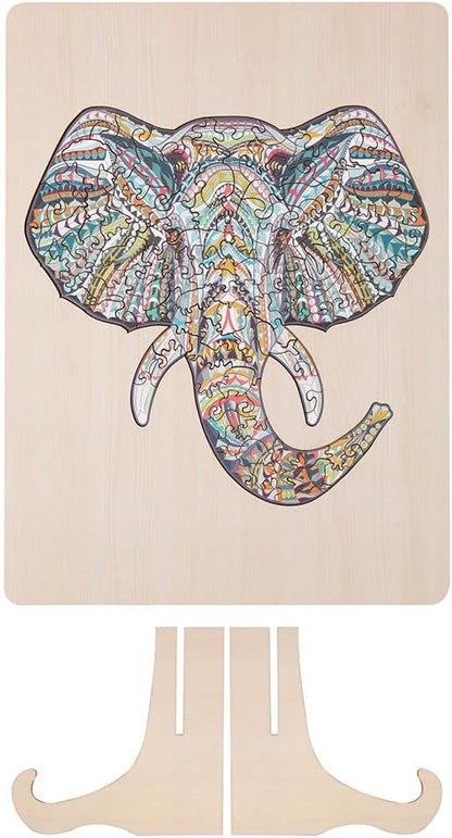 Grafix Contourpuzzel van hout 137 el. olifant