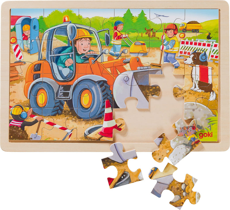 Construction Site Insert Puzzle