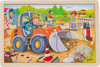 Construction Site Insert Puzzle