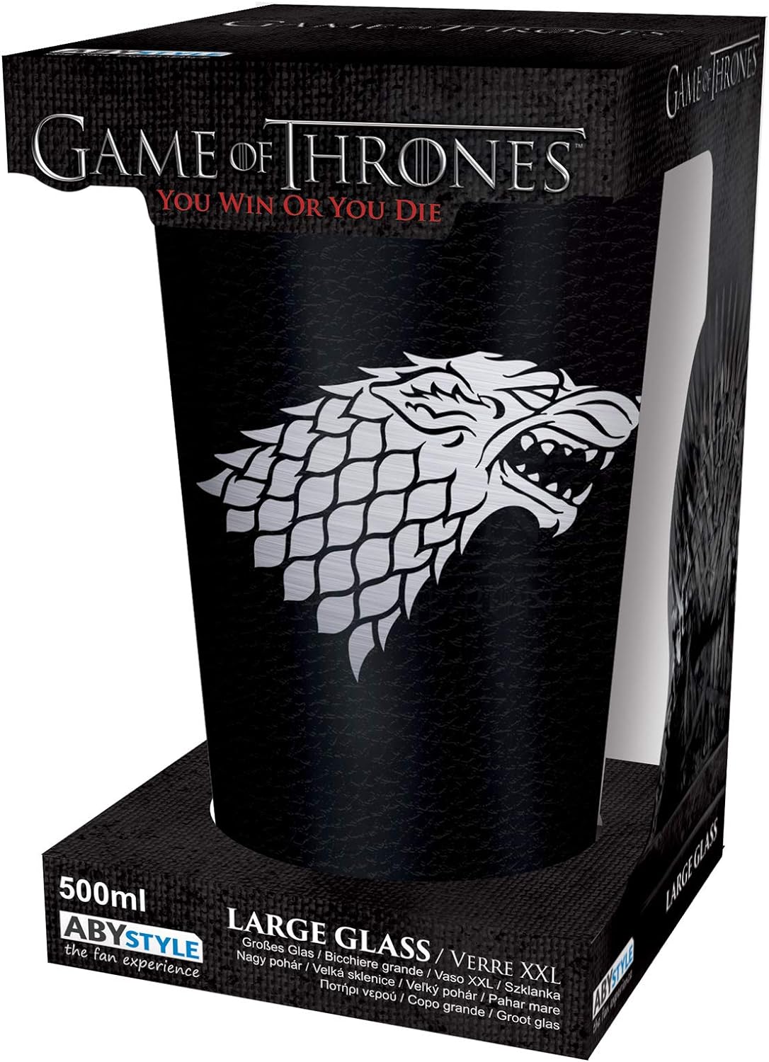 GAME OF THRONES - Glass XXL 400ml - Stark
