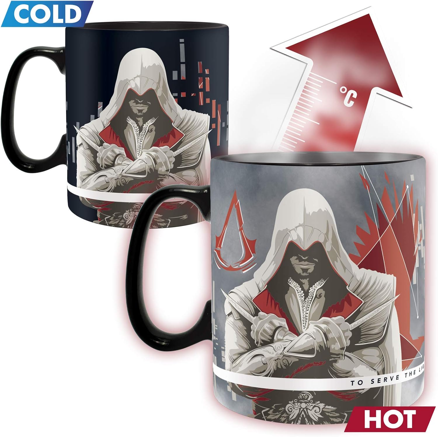 Assassin's Creed The Assassin - Tasse mit Thermoeffekt Unisex Tasse multicolor, 1 Stück (1er Pack)