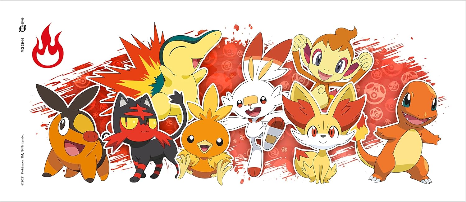 ABYSTYLE - Pokemon Mug Starters Fire White