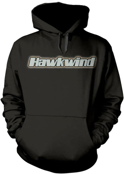 Plastichead Hawkwind Levitation Band Logo Pullover Hoodie XL Black