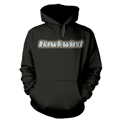 Plastichead Hawkwind Levitation Band Logo Pullover Hoodie M Black