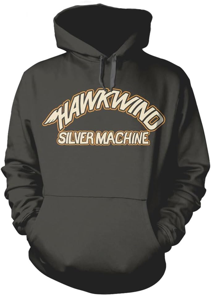 Plastichead Hawkwind Silver Machine Pullover Hoodie S
